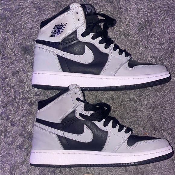 Nike (SHADOW) High-Top Sneakers - Black and White SIZE 5 (KIDS) - Picture 7 of 7